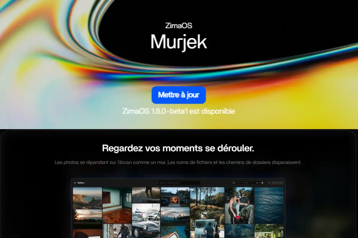 zimaos 1.0.8-beta1 Mise à jour