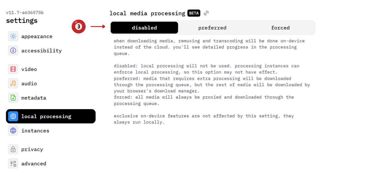 3 local processing